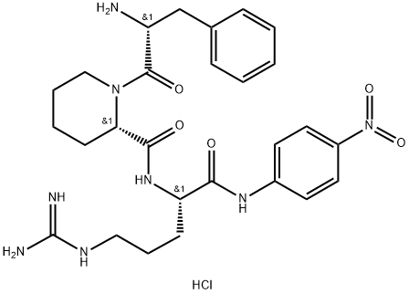 H-D-Phe-Pip-Arg-pNA hydrochloride Structure
