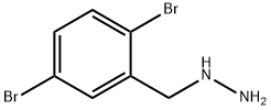 (2,5-dibromophenyl)methyl]hydrazine Structure