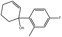 1-(4-Fluoro-2-methylphenyl)-2-cyclohexen-1-ol Structure