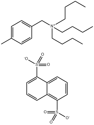 Bis[tributyl 4-(methylbenzyl)ammonium] 1,5-naphthalenedisulfonate Structure