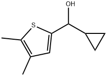 α-Cyclopropyl-4,5-dimethyl-2-thiophenemethanol Structure