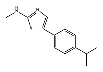 5-(4-Isopropylphenyl)-N-methylthiazol-2-amine Structure