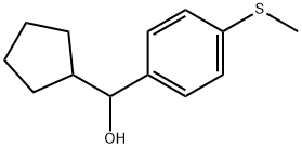 α-Cyclopentyl-4-(methylthio)benzenemethanol Structure