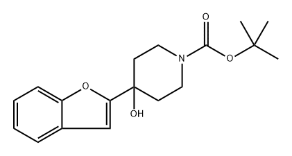 tert-butyl 4-(benzofuran-2-yl)-4-hydroxypiperidine-1-carboxylate Structure