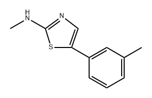 N-methyl-5-(m-tolyl)thiazol-2-amine Structure