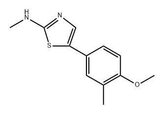 5-(4-Methoxy-3-methylphenyl)-N-methylthiazol-2-amine Structure