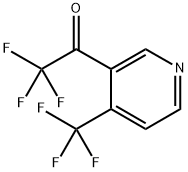 2,2,2-Trifluoro-1-(4-(trifluoromethyl)pyridin-3-yl)ethanone Structure