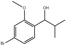 1-(4-bromo-2-methoxyphenyl)-2-methylpropan-1-ol Structure
