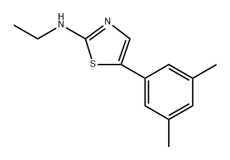 5-(3,5-Dimethylphenyl)-N-ethylthiazol-2-amine Structure