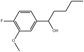 α-Butyl-4-fluoro-3-methoxybenzenemethanol Structure