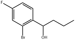 2-Bromo-4-fluoro-α-propylbenzenemethanol Structure