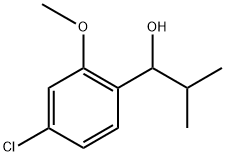1-(4-chloro-2-methoxyphenyl)-2-methylpropan-1-ol Structure
