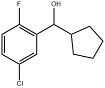 5-Chloro-α-cyclopentyl-2-fluorobenzenemethanol Structure