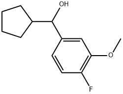 α-Cyclopentyl-4-fluoro-3-methoxybenzenemethanol Structure