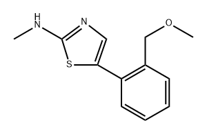 5-(2-(Methoxymethyl)phenyl)-N-methylthiazol-2-amine Structure