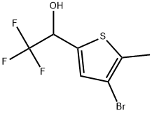 4-Bromo-5-methyl-α-(trifluoromethyl)-2-thiophenemethanol 구조식 이미지