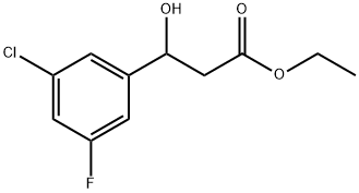 Ethyl 3-chloro-5-fluoro-β-hydroxybenzenepropanoate Structure