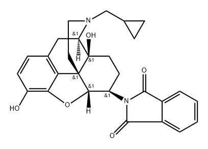 1H-Isoindole-1,3(2H)-dione, 2-[(5α,6β)-17-(cyclopropylmethyl)-4,5-epoxy-3,14-dihydroxymorphinan-6-yl]- Structure