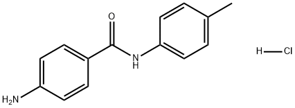 Benzamide, 4-amino-N-(4-methylphenyl)-, hydrochloride (1:1) Structure