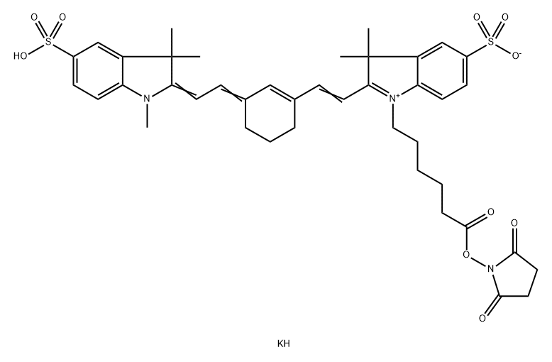 Sulfo Cyclohexane Cyanine7 NHS ester Structure