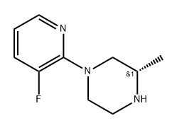 (3S)-1-(3-fluoropyridin-2-yl)-3-methylpiperazine 구조식 이미지