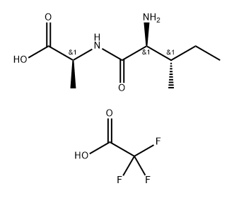 L-Alanine, L-isoleucyl-, mono(trifluoroacetate) (9CI) Structure