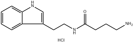 4-amino-N-[2-(1H-indol-3-yl)ethyl]butanamide hydrochloride Structure