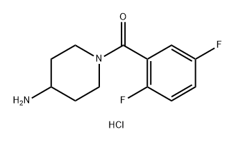 (4-aminopiperidin-1-yl)-(2,5-difluorophenyl)methanone Structure