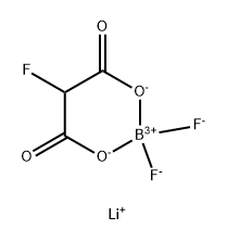 Borate(1-), difluoro[2-fluoropropanedioato(2-)-κO1,κO3]-, lithium (1:1), (T-4)- Structure