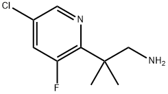 2-(5-chloro-3-fluoropyridin-2-yl)-2-methylpropan-1
-amine 구조식 이미지
