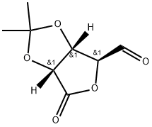 L-Riburonic acid, 3,4-O-(1-methylethylidene)-, γ-lactone Structure