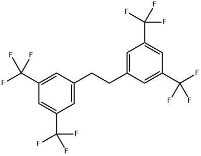 1,2-Bis(3,5-bis(trifluoromethyl)phenyl)ethane 구조식 이미지