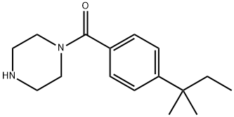 4-(1,1-Dimethylpropyl)phenyl]-1-piperazinylmethanone Structure