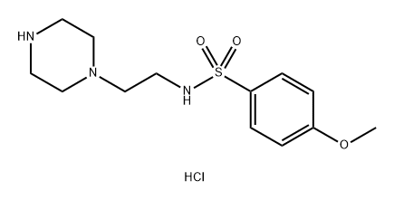 4-methoxy-N-[2-(piperazin-1-yl)ethyl]benzene-1-sulfonamide dihydrochloride Structure