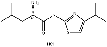 (S)-2-amino-N-(4-isopropylthiazol-2-yl)-4-methylpentanamide hydrochloride Structure