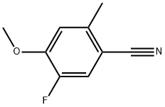 5-Fluoro-4-methoxy-2-methylbenzonitrile Structure