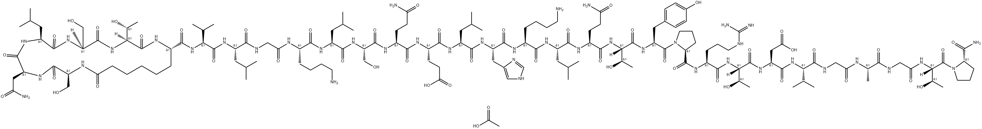 Elcatonin acetate Structure