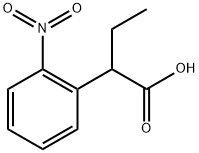 Benzeneacetic acid, α-ethyl-2-nitro- Structure