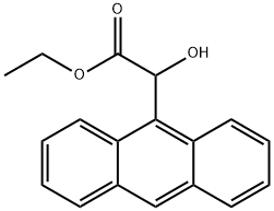 Ethyl α-hydroxy-9-anthraceneacetate Structure