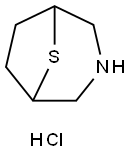 8-Thia-3-azabicyclo[3.2.1]octane, hydrochloride (1:1) Structure