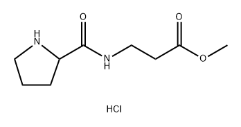 Methyl 3-(pyrrolidine-2-carboxamido)propanoate Structure