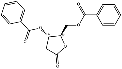 D-erythro-Pentonic acid, 2-deoxy-, γ-lactone, 3,5-dibenzoate Structure