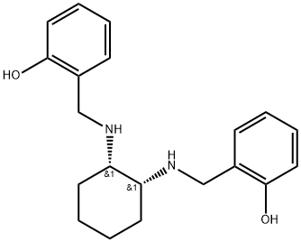 Phenol, 2,2'-[(1R,2S)-1,2-cyclohexanediylbis(iminomethylene)]bis-, rel- Structure