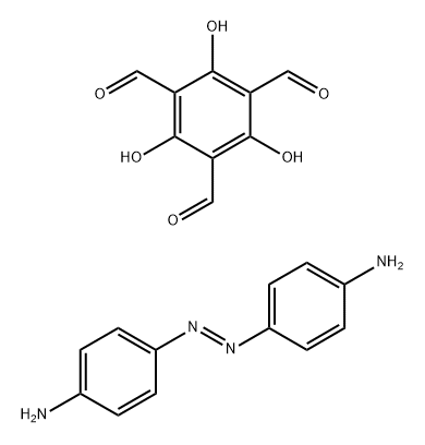 1,3,5-Benzenetricarboxaldehyde, 2,4,6-trihydroxy-, polymer with 4,4'-(1,2-diazenediyl)bis[benzenamine] 구조식 이미지