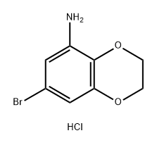 7-bromo-2,3-dihydro-1,4-benzodioxin-5-amine hydrochloride Structure