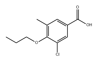 3-Chloro-5-methyl-4-propoxybenzoic acid Structure