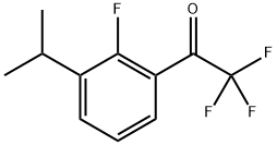 2,2,2-Trifluoro-1-(2-fluoro-3-isopropylphenyl)ethanone Structure