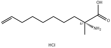 (R)-2-amino-2-methyldec-9-enoic acid HCl 구조식 이미지