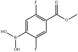 (2,5-difluoro-4-(methoxycarbonyl)phenyl)boronic acid Structure