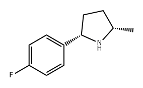 (2S,5S)-2-(4-fluorophenyl)-5-methylpyrrolidine Structure